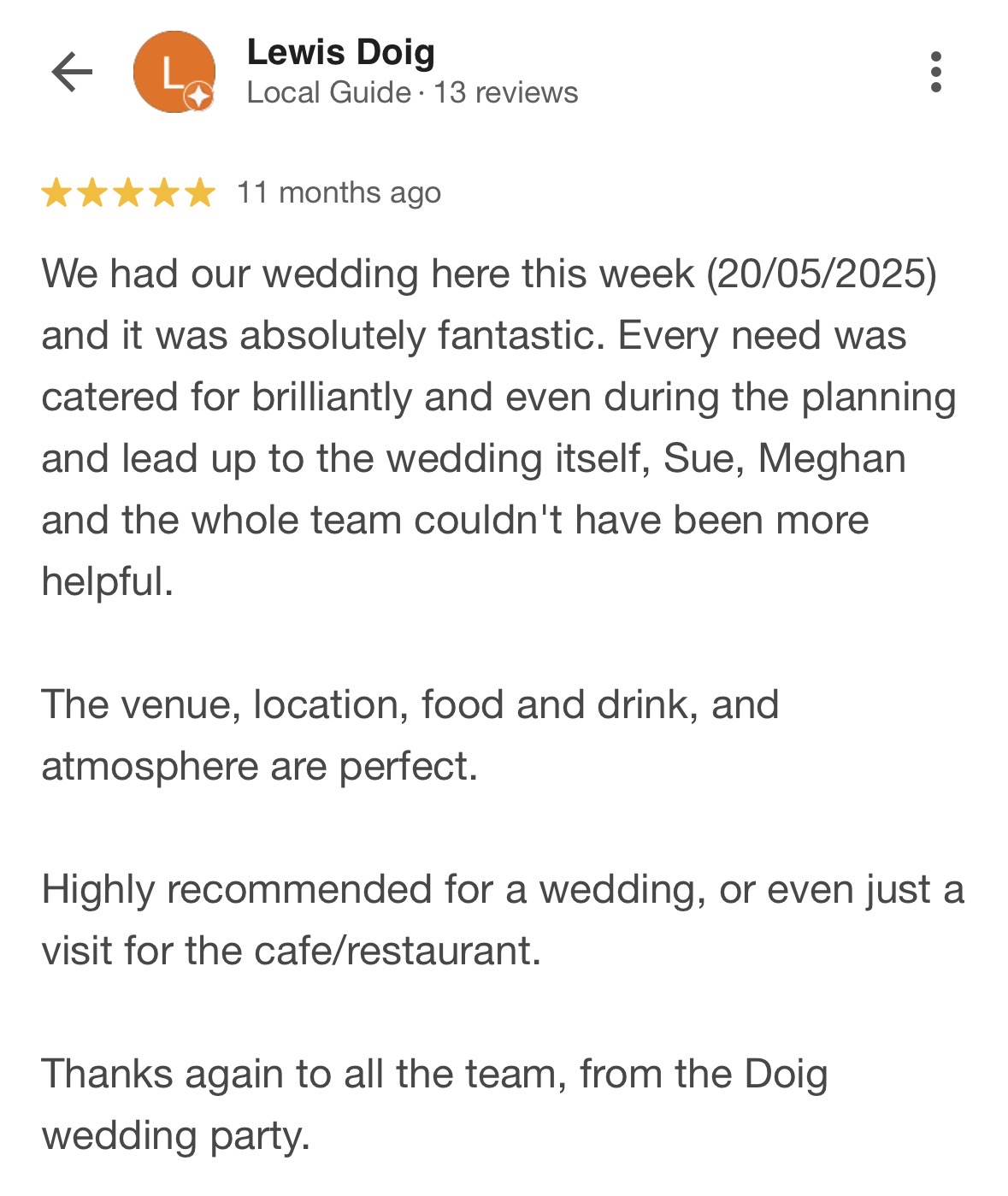 Google review