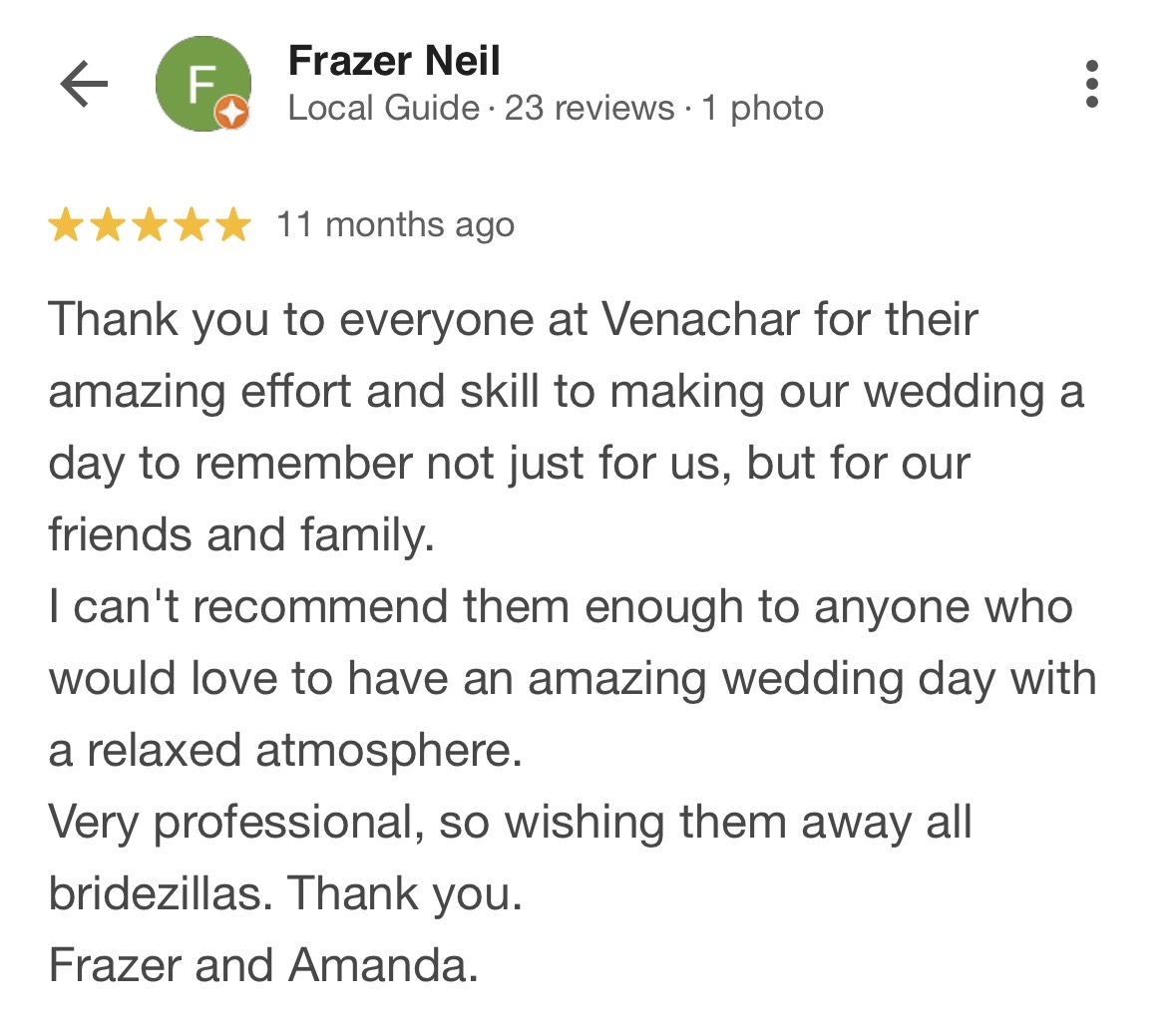 Google review