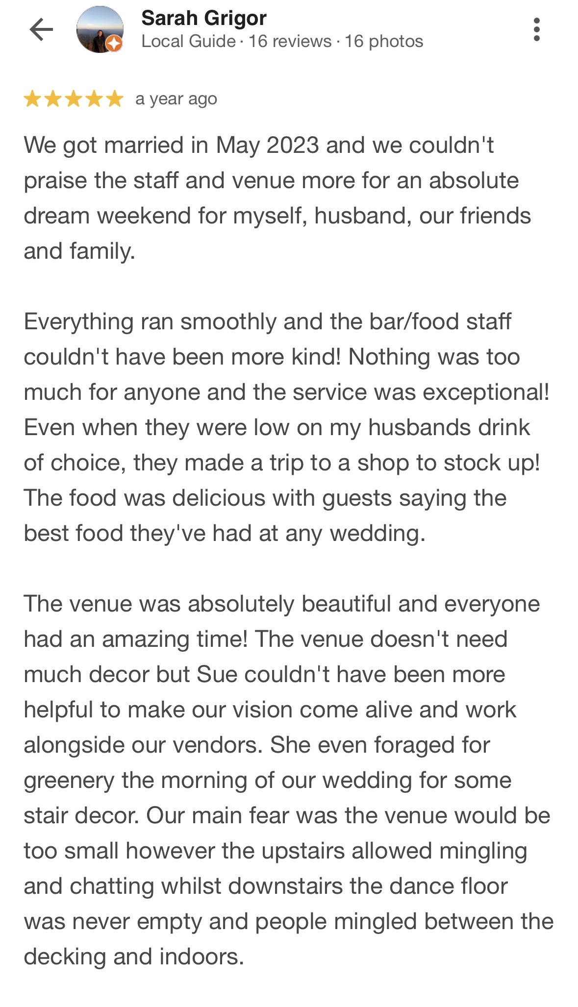 Google review